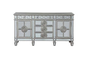 Varian - 36" Server - Mirrored & Antique Platinum - R&R Furniture Gallery (Fountain Valley, CA)