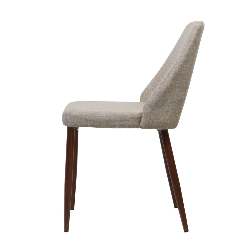 Modern Dining Chair With Iron Legs And Wood Finish - R&R Furniture Gallery (Fountain Valley, CA)