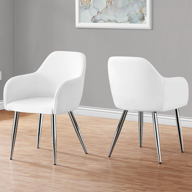 Dining Side Chair, Upholstered For Dining Room, Contemporary & Modern (Set of 2) - R&R Furniture Gallery (Fountain Valley, CA)