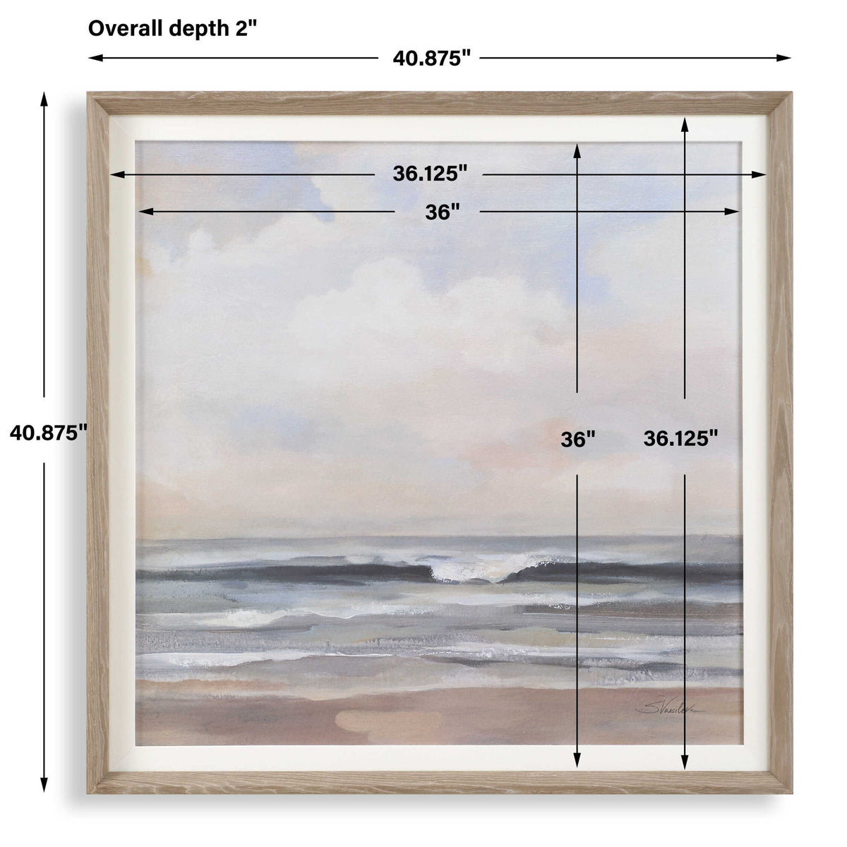 Haze - Framed Print - Light Gray