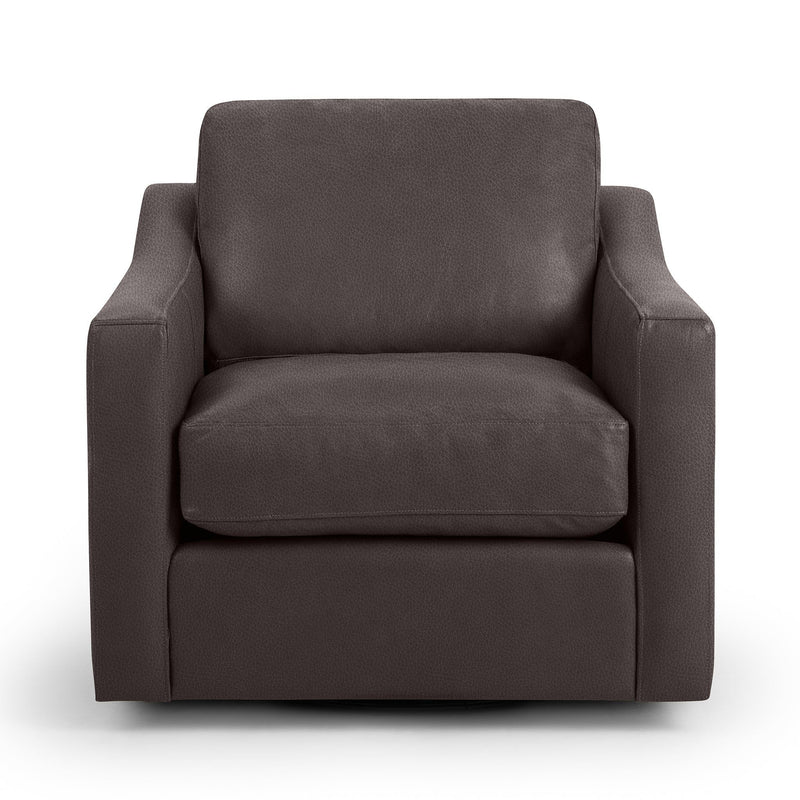 Classic Home Aspen swivel chair with a modern design, featuring a cushioned seat and backrest in a stylish fabric.