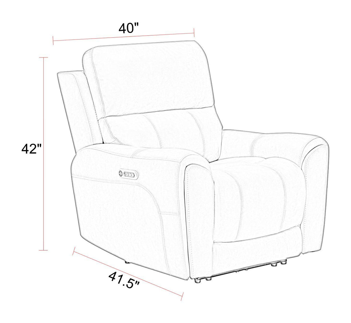 Hancock - Zero Gravity Power Recliner P3