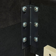 David - King Tufted Wingback Bed - Dark Charcoal Gray - R&R Furniture Gallery (Fountain Valley, CA)