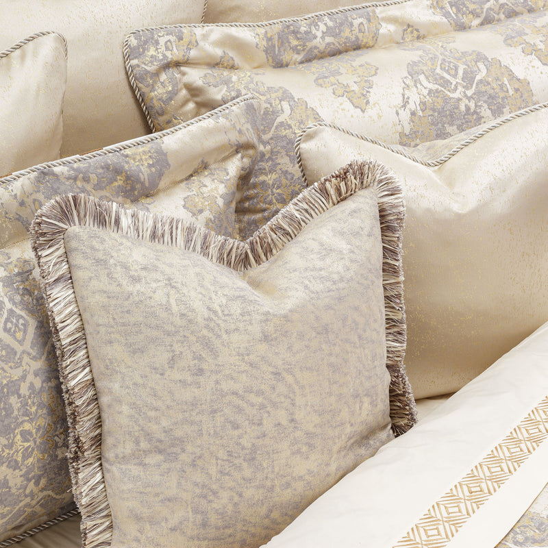 Bennett - 10-Piece King Comforter Set - Champagne - R&R Furniture Gallery (Fountain Valley, CA)