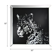 Talisha - Wall Art - Mirrored & Faux Crystal Leopard - R&R Furniture Gallery (Fountain Valley, CA)