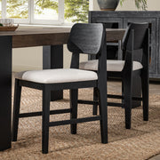 Deaven - Upholstered Dining Chair (Set of 2) - Black - R&R Furniture Gallery (Fountain Valley, CA)