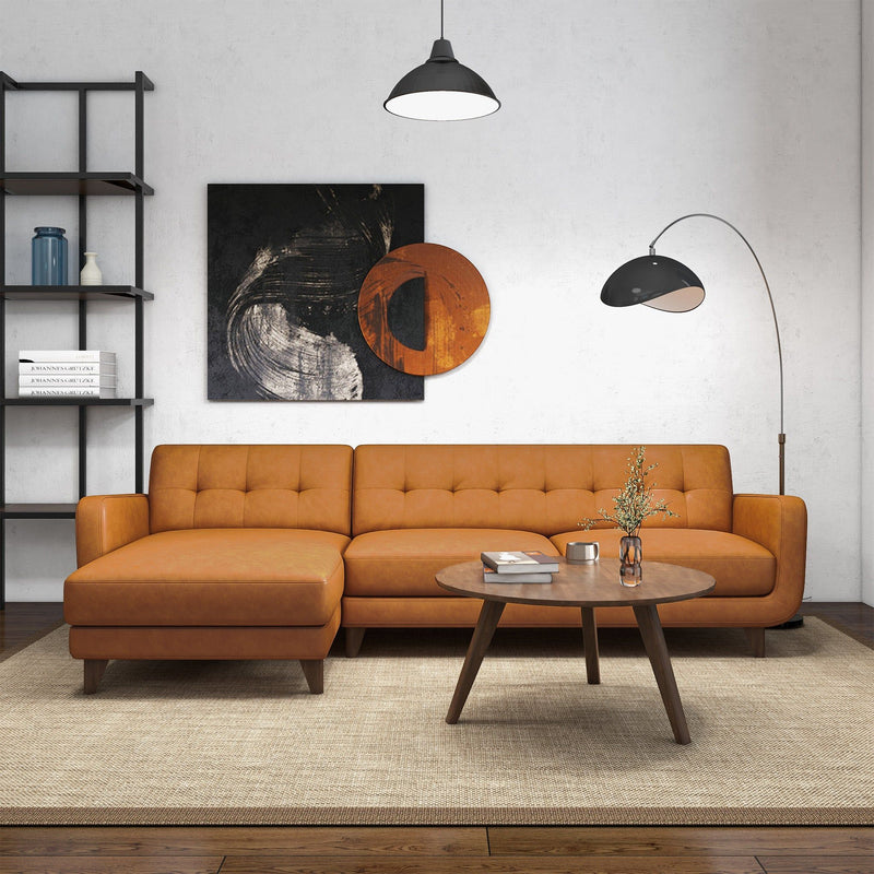 Allison - Mid-Century Modern Sectional Sofa Chaise - R&R Furniture Gallery (Fountain Valley, CA)