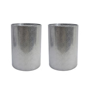 Modern round accent table with hammered surface from Noble House, featuring a stylish and textured design for contemporary decor.