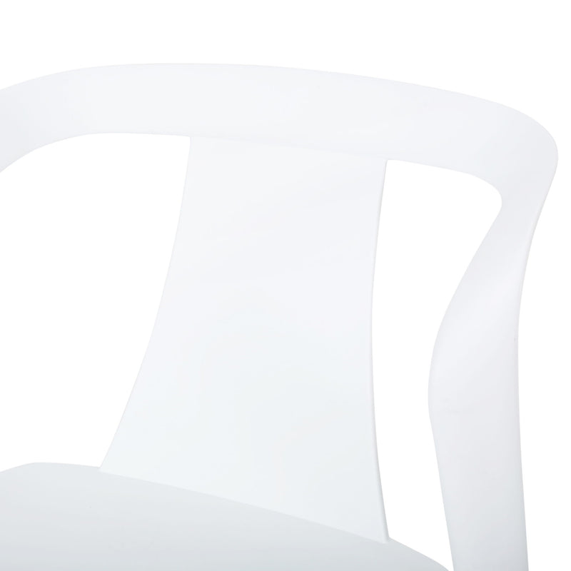 Set of two Noble House Orchid chairs with wooden legs and upholstered seats, modern design, shown in a home interior setting.