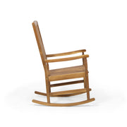 Muse - Outdoor Acacia Rocking Chair With Slat Design - Teak - R&R Furniture Gallery (Fountain Valley, CA)