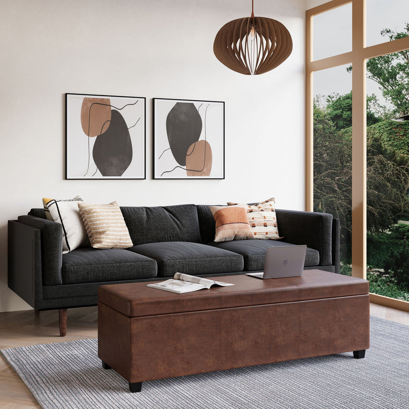 Avalon - Multifunctional Storage Ottoman Bench - R&R Furniture Gallery (Fountain Valley, CA)