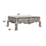 Dresden - 20" Coffee Table - Vintage Bone White - R&R Furniture Gallery (Fountain Valley, CA)