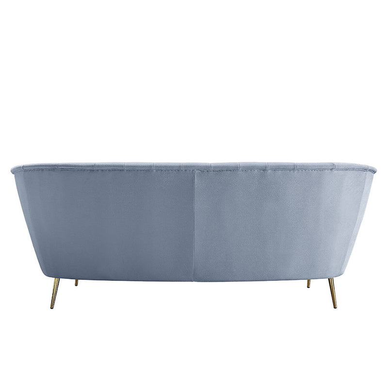 Bayram - Sofa - Light Gray Velvet - R&R Furniture Gallery (Fountain Valley, CA)