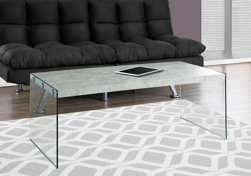 Coffee Table Rectangular For Living Room Clear Tempered Glass - R&R Furniture Gallery (Fountain Valley, CA)