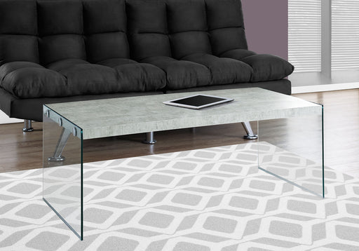 Coffee Table Rectangular For Living Room Clear Tempered Glass - R&R Furniture Gallery (Fountain Valley, CA)