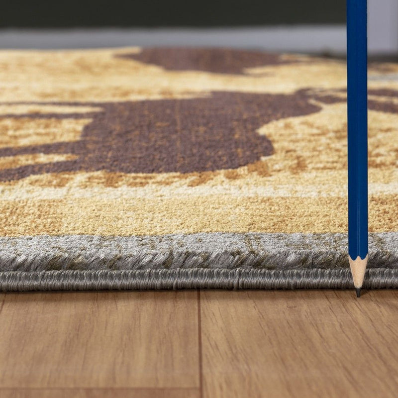 Nature's Nest - 5'3" X 7'3" Lodge Area Rug - Multi, Blue - R&R Furniture Gallery (Fountain Valley, CA)