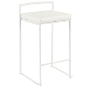 Lumi Source Fuji Simple Elegance contemporary stackable counter stool set with sleek design and neutral finish.