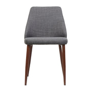 Modern Dining Chair With Iron Legs And Wood Finish - R&R Furniture Gallery (Fountain Valley, CA)