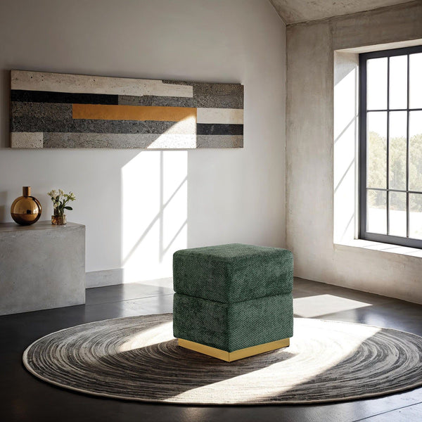 Krysten - Storage Stool, Green