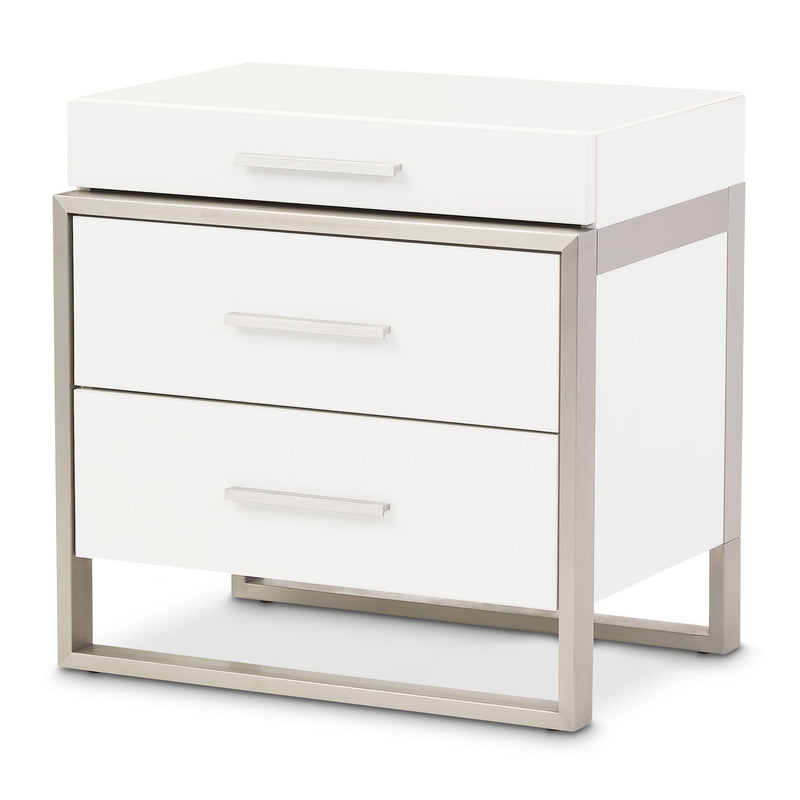 Marquee - Nightstand - Cloud White - R&R Furniture Gallery (Fountain Valley, CA)