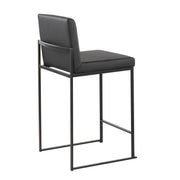 Lumi Source Fuji modern high back counter stool set with sleek design and contemporary style, ideal for kitchen or bar seating.