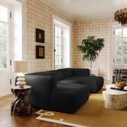 Tarra - Fluffy Oversized Corduroy Modular Sectional - R&R Furniture Gallery (Fountain Valley, CA)