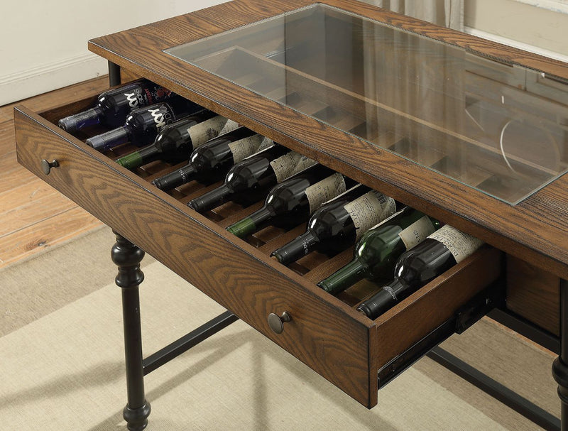 Jalisa - Counter Height Table - Walnut & Black - R&R Furniture Gallery (Fountain Valley, CA)