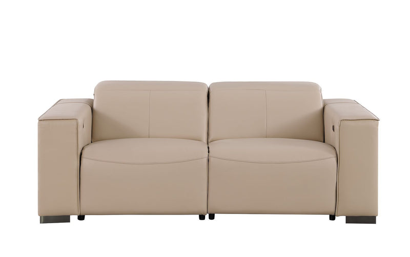 1208 - Leather Reclining Set (Sofa, Loveseat & Chair With 6 Power Recliners)
