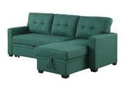 Upholstered Pull Out Sectional Sofa With Chaise - R&R Furniture Gallery (Fountain Valley, CA)