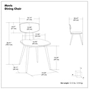 Mavis - Upholstered Dining Chair (Set of 2) - R&R Furniture Gallery (Fountain Valley, CA)