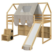 Loft Bed With House Shaped Frame And Tent - R&R Furniture Gallery (Fountain Valley, CA)