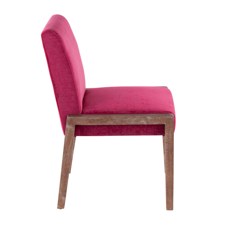 Set of two Lumi Source Carmen contemporary chairs with sleek modern design and upholstered seats, perfect for living spaces.