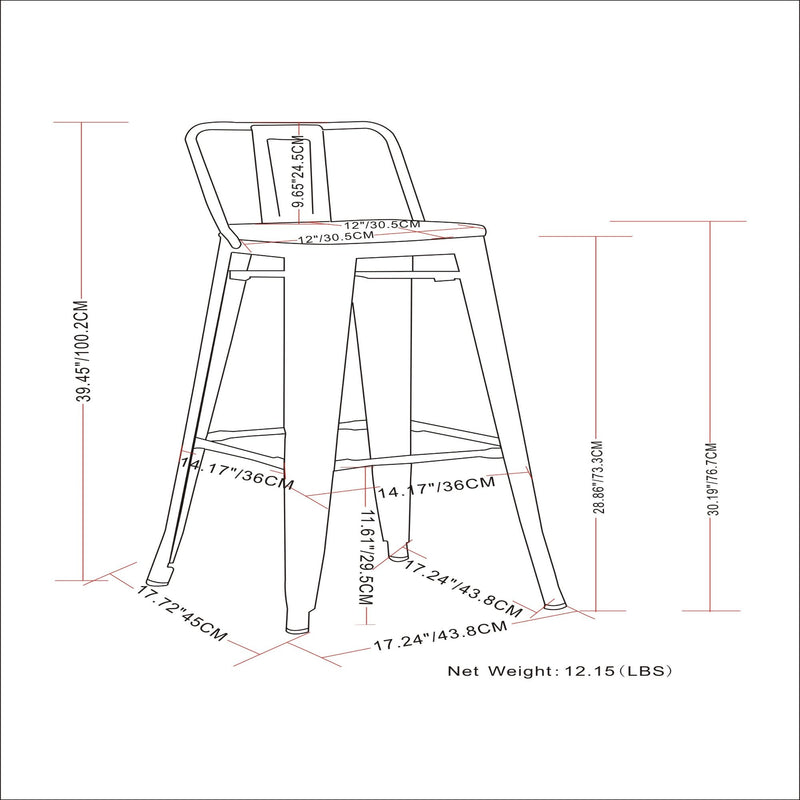Simpli-Home Rayne multifunctional metal stool set with sleek design, ideal for versatile seating or decor in modern spaces.