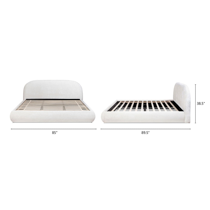 Archie Puffy Grounded - Upholstered Platform Bed - R&R Furniture Gallery (Fountain Valley, CA)
