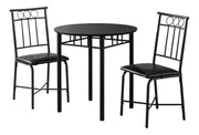 3 Pieces Dining Table Set, Small, Round, Contemporary & Modern - R&R Furniture Gallery (Fountain Valley, CA)