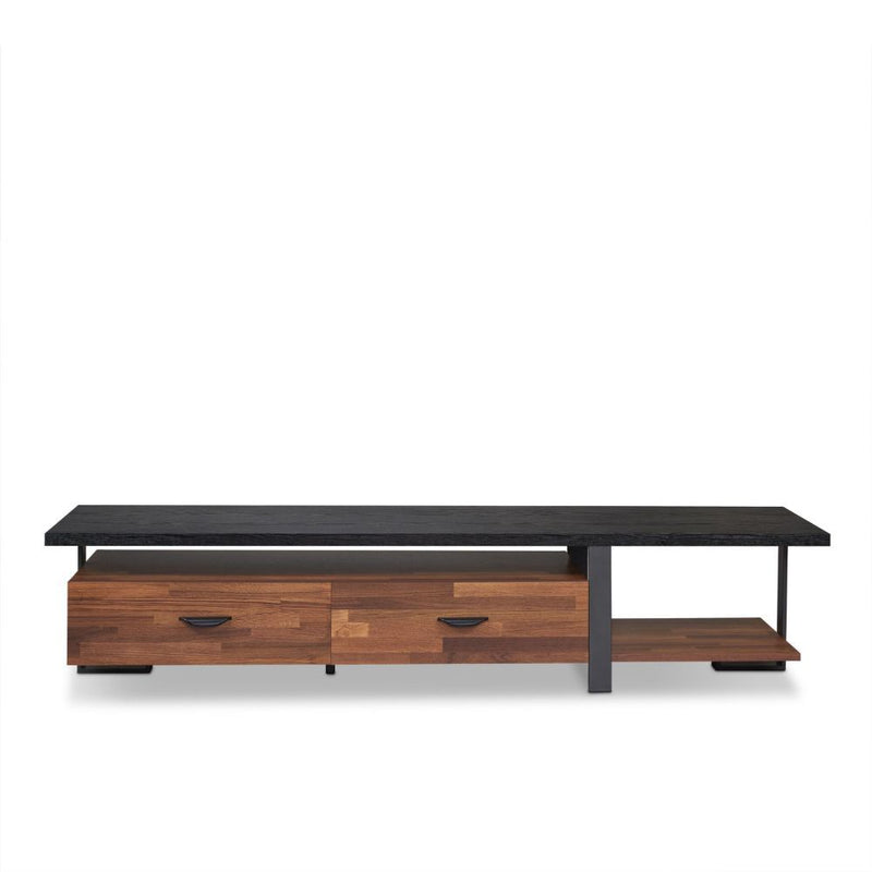 Elling - TV Stand - Walnut & Black - R&R Furniture Gallery (Fountain Valley, CA)