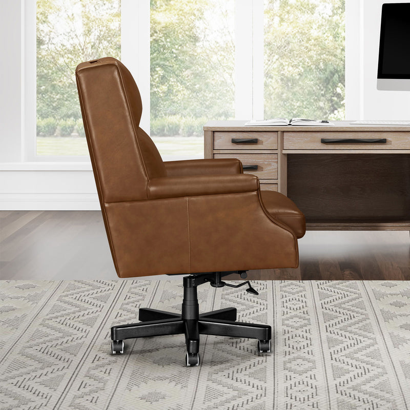 Dc132 - Leather Desk Chair - R&R Furniture Gallery (Fountain Valley, CA)