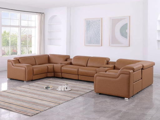 1116 - 8-Piece U-Shaped Sectional Sofa In With 4 Power Recliners & Power Headrest - R&R Furniture Gallery (Fountain Valley, CA)