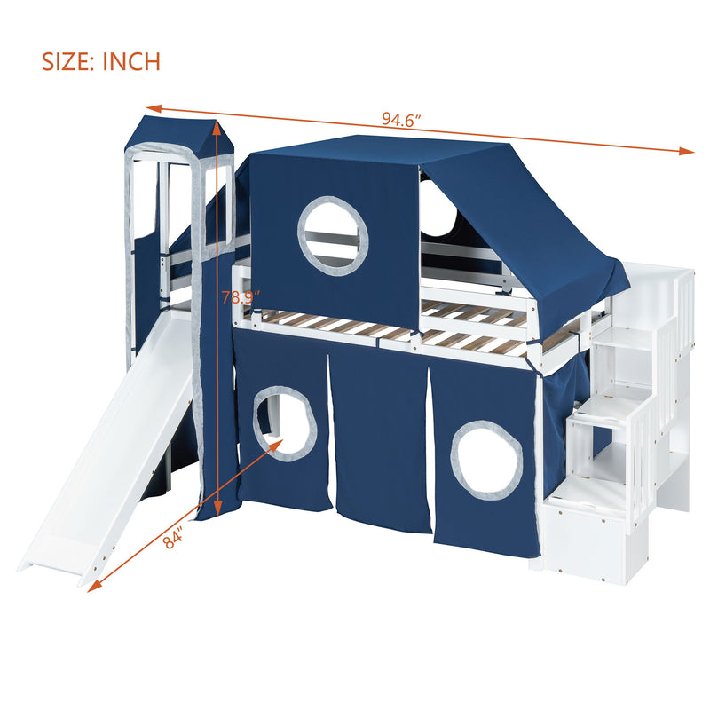 Loft Bed With Tent And Tower - R&R Furniture Gallery (Fountain Valley, CA)