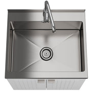 Murphy - Laundry Cabinet & Faucet And Stainless Steel Sink - R&R Furniture Gallery (Fountain Valley, CA)