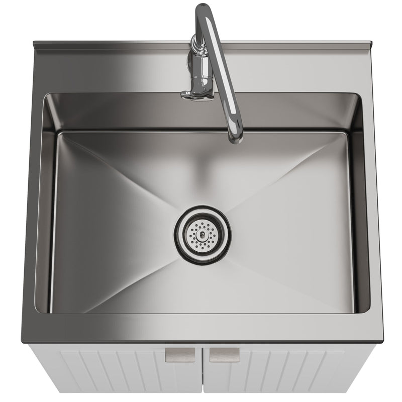 Murphy - Laundry Cabinet & Faucet And Stainless Steel Sink - R&R Furniture Gallery (Fountain Valley, CA)