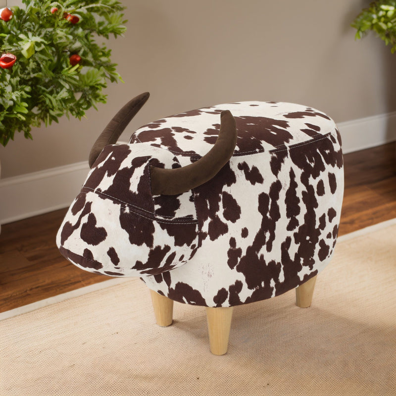 Cow Shaped Ottoman Footstool - R&R Furniture Gallery (Fountain Valley, CA)