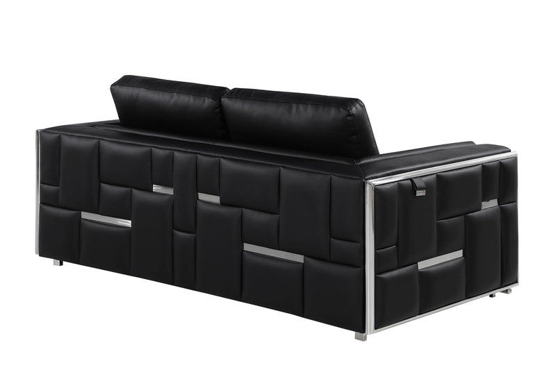 1130 - Top Grain Italian Leather Loveseat - R&R Furniture Gallery (Fountain Valley, CA)
