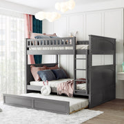 Bunk Bed With Twin Size Trundle, Guardrails - R&R Furniture Gallery (Fountain Valley, CA)