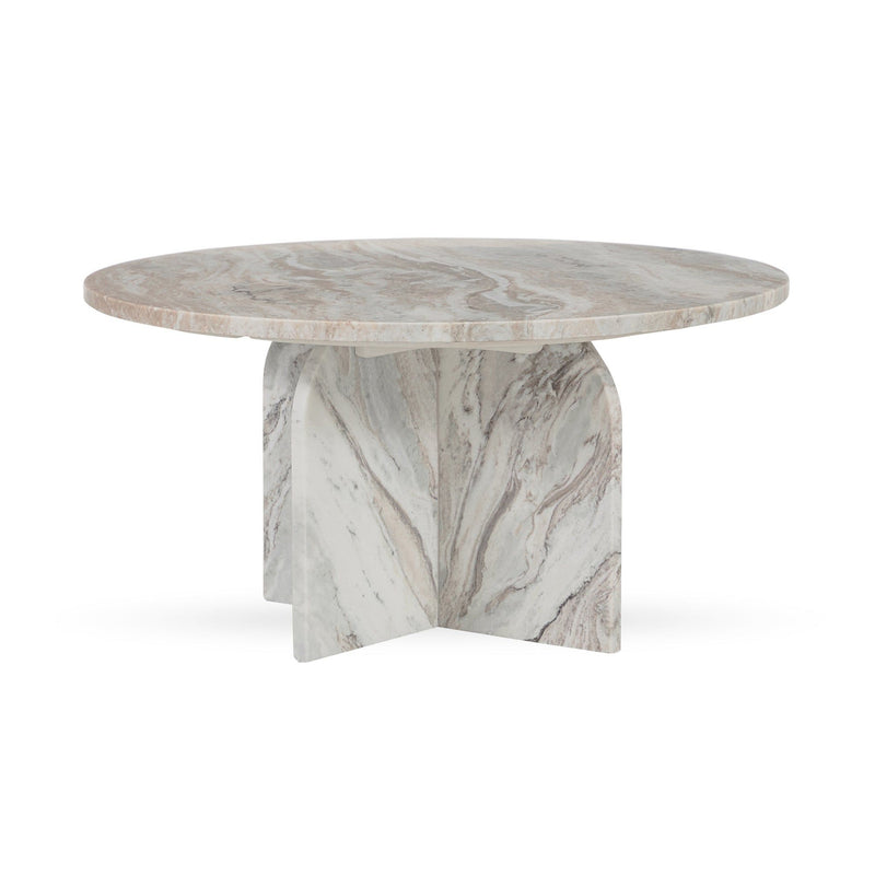 Reilly - Marble Round Table - R&R Furniture Gallery (Fountain Valley, CA)