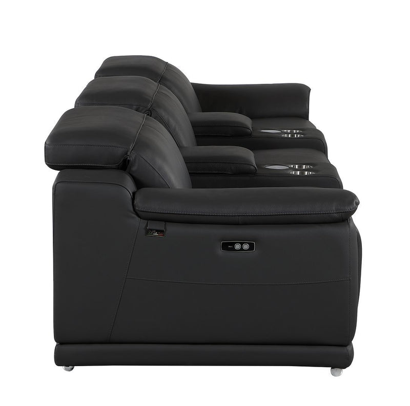 9762 - 5-Piece Modular Power Reclining Sofa And Loveseat Set With 3 Power Recliners In