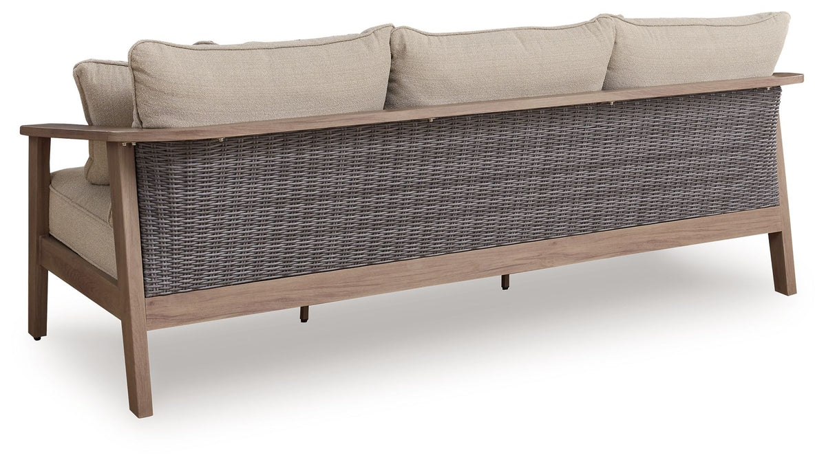 Harmony Headlands - Sofa With Cushion - Natural / Gray - R&R Furniture Gallery (Fountain Valley, CA)