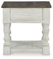 Havalance - Square End Table - White / Gray - R&R Furniture Gallery (Fountain Valley, CA)