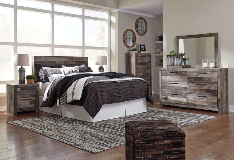 Derekson - Two Drawer Night Stand - Multi Gray - R&R Furniture Gallery (Fountain Valley, CA)