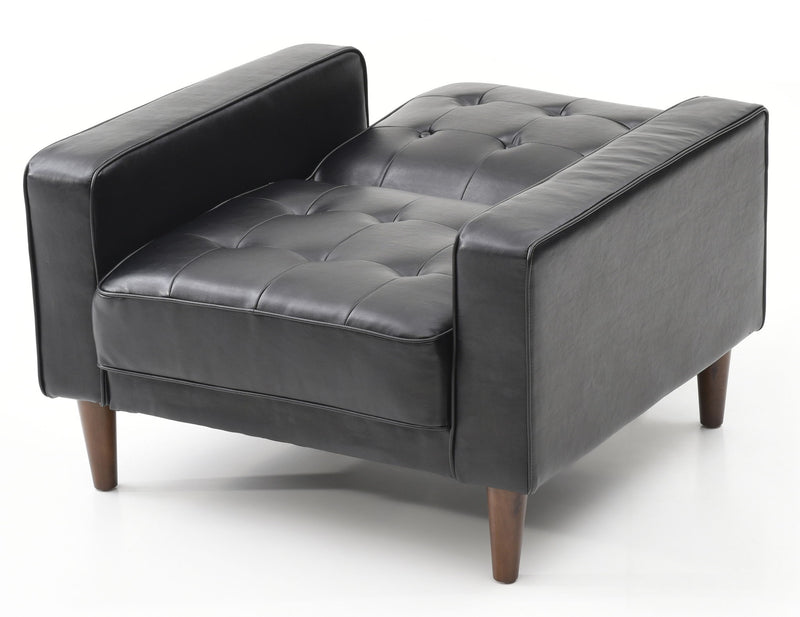 Glory Furniture Andrews futon chair bed with brown fabric and wooden armrests, versatile for seating and sleeping.